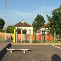 Skateboardbaas met trukendoos