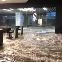 Orkaan in Hong Kong