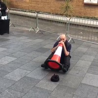 Straatmuzikantje in Londen