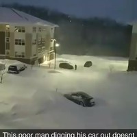 Dik pak sneeuw gevallen