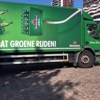 Vrachtwagen is de weg kwijt