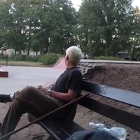Stunten op de skatebaan
