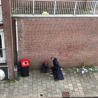 Verdwaalde man is wazig