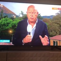 Frits dronken voor de camera