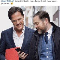 Rutte op LinkedIn