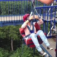 30m naar beneden flikkeren in pretpark