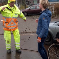 Lol met de verkeersregelaar