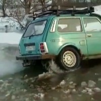 Lada in het ijs