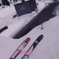 Verkeerde afslag op de piste