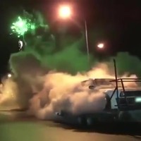 Burnout op de aanhanger