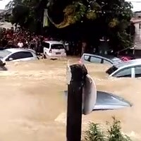 Overstroming in Indonesie