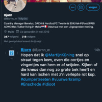 Bjorn is boos