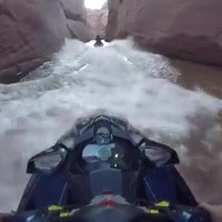 Canyon knallen met jetski