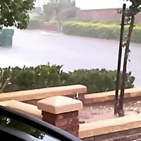 Racen in de regen