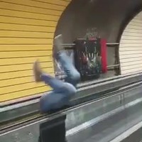 Truukje op de roltrap