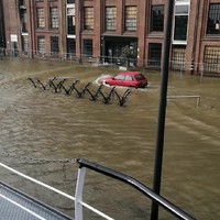 Hoog water in Vlaardingen