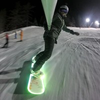 Snowboard met verlichting