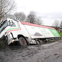 Vrachtwagen is moe