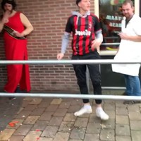 Dronken klimkunstenaar