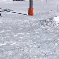 Mooi trucje in de sneeuw