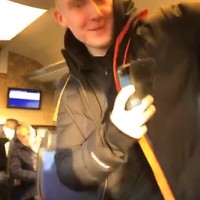 In de trein in Nederland