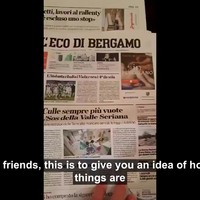 Overlijdensberichten in Italiaanse krant