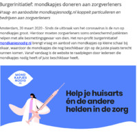 Centraal mondkapjes-inzamelpunt gestart!