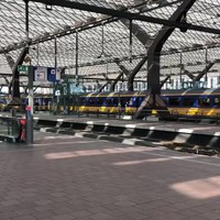 Verlaten station Rotterdam