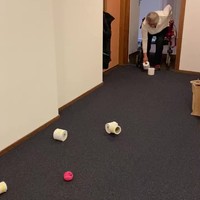 Jeu de toiletrol met oma