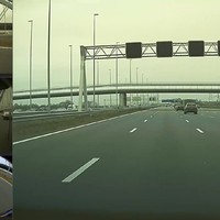 Verkeersschoffie gefilmd door Tesla
