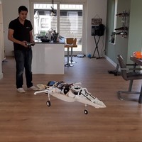 F-35B model in woonkamer hooveren