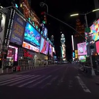New York leeg en verlaten