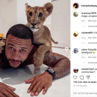 Memphis Depay showt nieuw huisdier