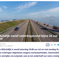 Afsluitdijk doet zijn naam eer aan