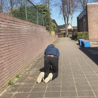 Kniebanden scheuren tijden poging walljump