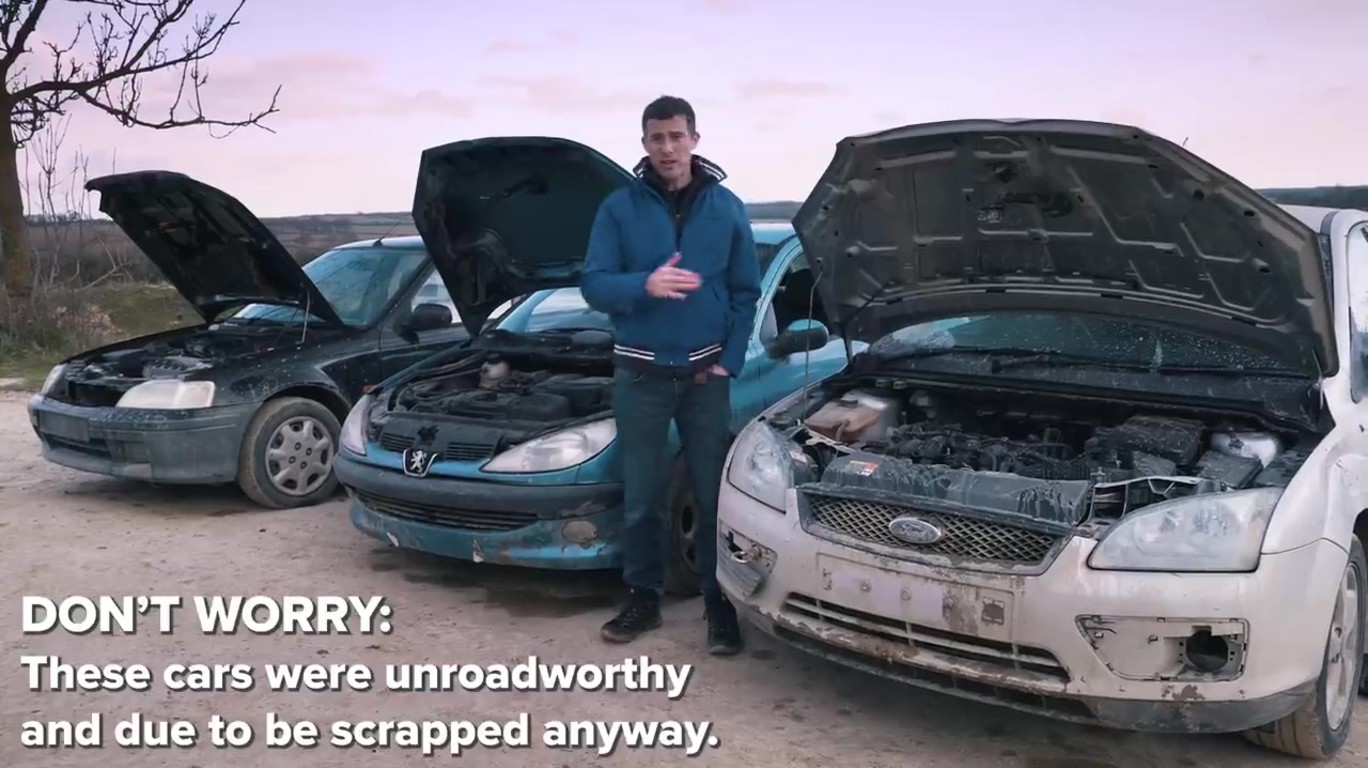 DUMPERT Auto's testen zonder olie en kvs