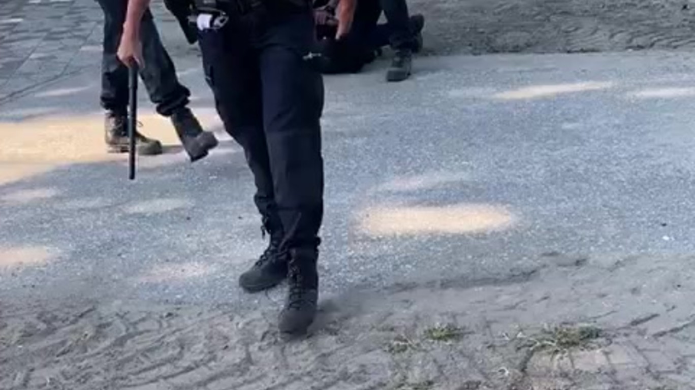 Prachtige zwarte geneukt in het toilet